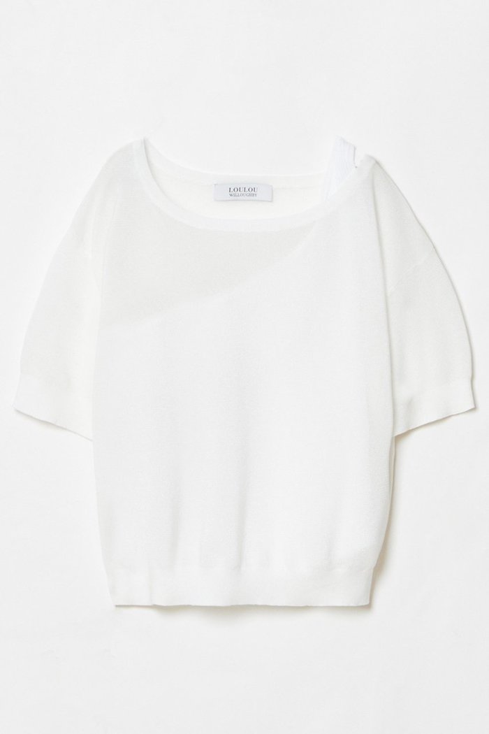 【アルアバイル/allureville】の【LOULOU WILLOUGHBY】ワンショルダーアンサンブル インテリア・キッズ・メンズ・レディースファッション・服の通販 founy(ファニー) https://founy.com/ ファッション Fashion レディースファッション Fashion for Women トップス・カットソー Cut & Sew Tops ニット Knit Tops & Sweaters アンサンブルニット Knit Ensembles & Twin Sets カジュアルプルオーバー・ニットトップス Pullovers & Knit Tops / Casual Pullovers アシンメトリー Asymmetrical Style アンサンブル Ensemble Set インナー Innerwear ショート Short, Short Length バランス Balance, Style Balance フィット Fit, Slim Fit 再入荷 Restock / Back in Stock |ID: prp329100004456429 ipo3291000000032705890