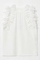 【アルアバイル/allureville】の【LOULOU WILLOUGHBY】アームレースプルオーバー 人気、トレンドファッション・服の通販 founy(ファニー) ファッション Fashion レディースファッション Fashion for Women トップス・カットソー Cut & Sew Tops キャミソール&ノースリーブ Camisoles & Sleeveless Tops シャツ・ブラウス・オフィスカジュアル Elegant Blouses & Button-Ups カジュアルプルオーバー・ニットトップス Pullovers & Knit Tops / Casual Pullovers アメリカン American Style ギャザー Gathered, Ruffled スリーブ Sleeve, Long Sleeve / Short Sleeve ノースリーブ Sleeveless, No-Sleeve レース Lace, Lace Fabric 再入荷 Restock / Back in Stock 夏 Summer |ID:prp329100004456430