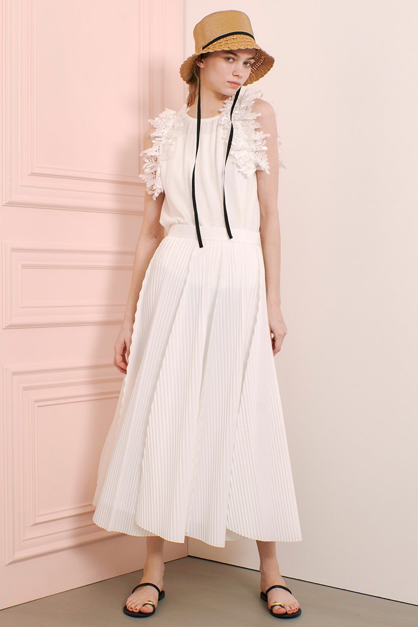 【アルアバイル/allureville】の【LOULOU WILLOUGHBY】アームレースプルオーバー 人気、トレンドファッション・服の通販 founy(ファニー) 　ファッション　Fashion　レディースファッション　Fashion for Women　トップス・カットソー　Cut & Sew Tops　キャミソール&ノースリーブ　Camisoles & Sleeveless Tops　シャツ・ブラウス・オフィスカジュアル　Elegant Blouses & Button-Ups　カジュアルプルオーバー・ニットトップス　Pullovers & Knit Tops / Casual Pullovers　アメリカン　American Style　ギャザー　Gathered, Ruffled　スリーブ　Sleeve, Long Sleeve / Short Sleeve　ノースリーブ　Sleeveless, No-Sleeve　レース　Lace, Lace Fabric　夏　Summer　other-3|ID: prp329100004456430 ipo3291000000035478898