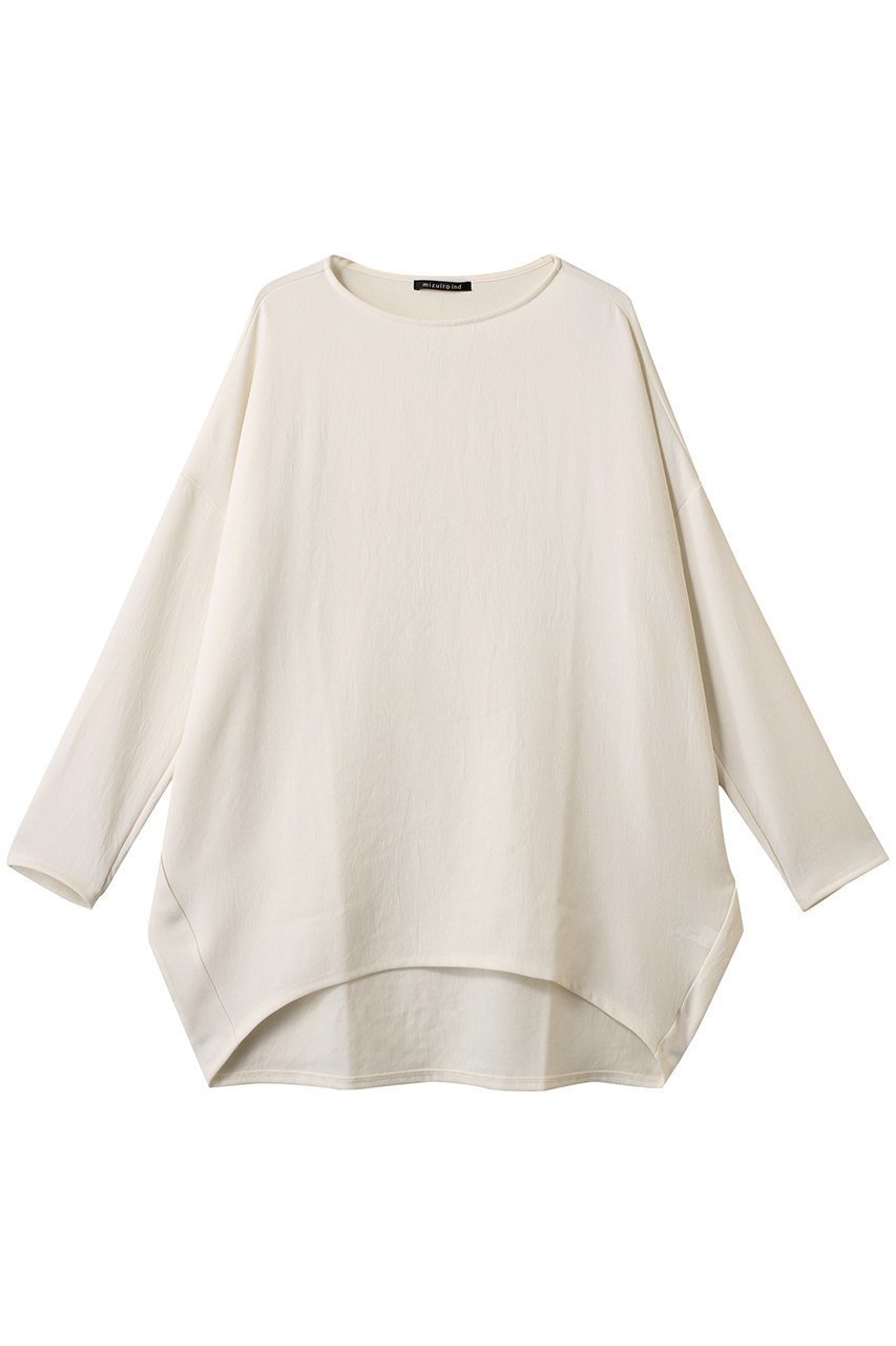 【ミズイロ インド/mizuiro ind】のgeorgette boat neck cocoon P/O プルオーバー インテリア・キッズ・メンズ・レディースファッション・服の通販 founy(ファニー) 　ファッション　Fashion　レディースファッション　Fashion for Women　トップス・カットソー　Cut & Sew Tops　シャツ・ブラウス・オフィスカジュアル　Elegant Blouses & Button-Ups　カジュアルプルオーバー・ニットトップス　Pullovers & Knit Tops / Casual Pullovers　なめらか　Smooth, Silky Texture　ショルダー　Shoulder, Shoulder Strap　シンプル　Simple, Minimal　ジョーゼット　Georgette, Semi-Sheer Fabric　スリーブ　Sleeve, Long Sleeve / Short Sleeve　デコルテ　Décolleté, Neckline　ドロップ　Drop Shoulder, Dropped Style　ロング　Long, Long-Length　エレガント 上品　Elegant　ivory|ID: prp329100004456434 ipo3291000000032905488
