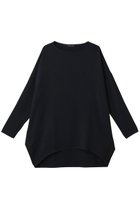 【ミズイロ インド/mizuiro ind】のgeorgette boat neck cocoon P/O プルオーバー navy|ID:prp329100004456434