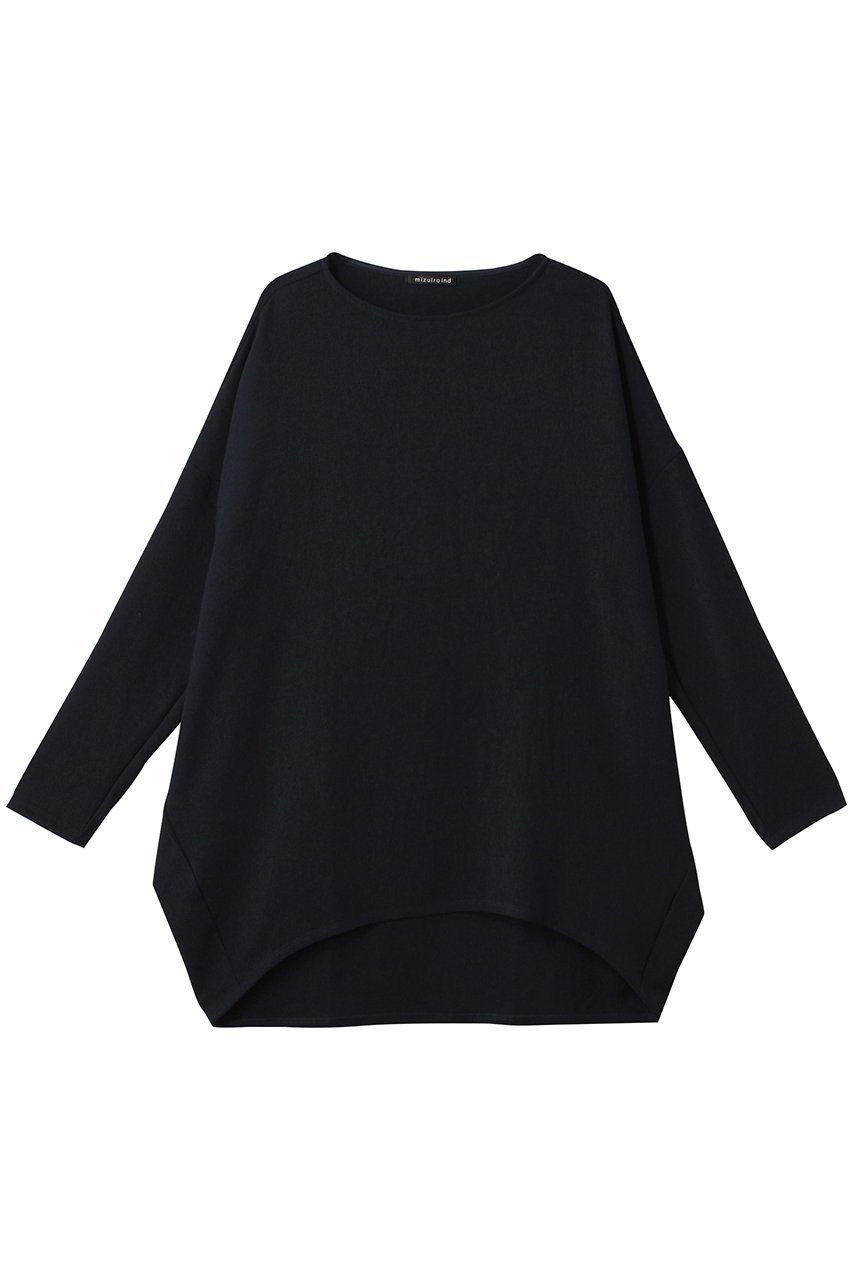 【ミズイロ インド/mizuiro ind】のgeorgette boat neck cocoon P/O プルオーバー インテリア・キッズ・メンズ・レディースファッション・服の通販 founy(ファニー) 　ファッション　Fashion　レディースファッション　Fashion for Women　トップス・カットソー　Cut & Sew Tops　シャツ・ブラウス・オフィスカジュアル　Elegant Blouses & Button-Ups　カジュアルプルオーバー・ニットトップス　Pullovers & Knit Tops / Casual Pullovers　なめらか　Smooth, Silky Texture　ショルダー　Shoulder, Shoulder Strap　シンプル　Simple, Minimal　ジョーゼット　Georgette, Semi-Sheer Fabric　スリーブ　Sleeve, Long Sleeve / Short Sleeve　デコルテ　Décolleté, Neckline　ドロップ　Drop Shoulder, Dropped Style　ロング　Long, Long-Length　エレガント 上品　Elegant　navy|ID: prp329100004456434 ipo3291000000032905491