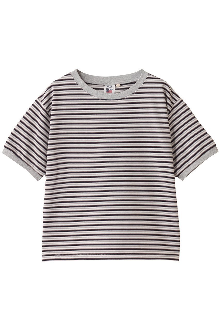 【エリオポール/heliopole】の【Star&Stripe】マルチストライプリンガーTシャツ 人気、トレンドファッション・服の通販 founy(ファニー) 　ファッション　Fashion　レディースファッション　Fashion for Women　トップス・カットソー　Cut & Sew Tops　シャツ・ブラウス・オフィスカジュアル　Elegant Blouses & Button-Ups　ロングTシャツ・Tシャツ　Longline T-Shirts & Tees　カットソー・ベーシックTシャツ　Cut-and-Sewn Tops / Stretch Tees & Basics　ショート　Short, Short Length　ストライプ　Stripe, Striped Pattern　スラックス　Slacks, Dress Pants　スリーブ　Sleeve, Long Sleeve / Short Sleeve　デニム　Denim, Jeans Material　リラックス　Relax, Relaxed Fit　 other-1|ID: prp329100004456435 ipo3291000000032795776