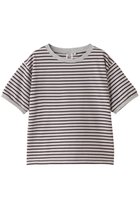 【エリオポール/heliopole】の【Star&Stripe】マルチストライプリンガーTシャツ グレー|ID:prp329100004456435