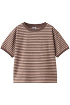 【エリオポール/heliopole】の【Star&Stripe】マルチストライプリンガーTシャツ ブラウン|ID:prp329100004456435