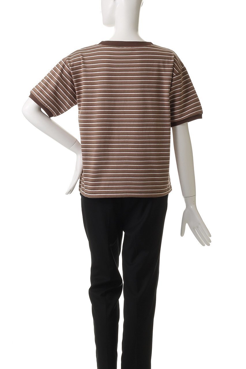 【エリオポール/heliopole】の【Star&Stripe】マルチストライプリンガーTシャツ 人気、トレンドファッション・服の通販 founy(ファニー) 　ファッション　Fashion　レディースファッション　Fashion for Women　トップス・カットソー　Cut & Sew Tops　シャツ・ブラウス・オフィスカジュアル　Elegant Blouses & Button-Ups　ロングTシャツ・Tシャツ　Longline T-Shirts & Tees　カットソー・ベーシックTシャツ　Cut-and-Sewn Tops / Stretch Tees & Basics　ショート　Short, Short Length　ストライプ　Stripe, Striped Pattern　スラックス　Slacks, Dress Pants　スリーブ　Sleeve, Long Sleeve / Short Sleeve　デニム　Denim, Jeans Material　リラックス　Relax, Relaxed Fit　other-4|ID: prp329100004456435 ipo3291000000032795789