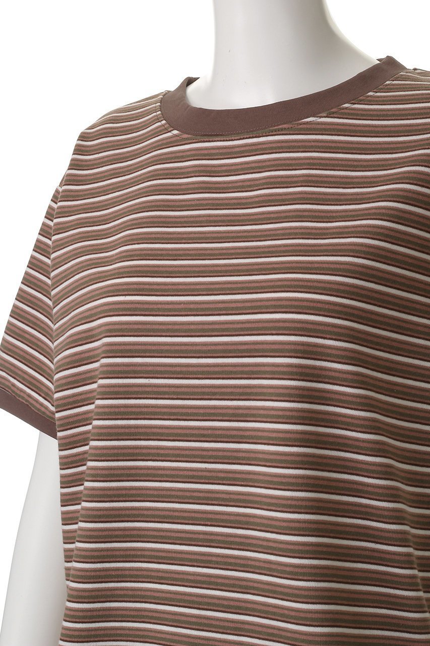 【エリオポール/heliopole】の【Star&Stripe】マルチストライプリンガーTシャツ 人気、トレンドファッション・服の通販 founy(ファニー) 　ファッション　Fashion　レディースファッション　Fashion for Women　トップス・カットソー　Cut & Sew Tops　シャツ・ブラウス・オフィスカジュアル　Elegant Blouses & Button-Ups　ロングTシャツ・Tシャツ　Longline T-Shirts & Tees　カットソー・ベーシックTシャツ　Cut-and-Sewn Tops / Stretch Tees & Basics　ショート　Short, Short Length　ストライプ　Stripe, Striped Pattern　スラックス　Slacks, Dress Pants　スリーブ　Sleeve, Long Sleeve / Short Sleeve　デニム　Denim, Jeans Material　リラックス　Relax, Relaxed Fit　other-5|ID: prp329100004456435 ipo3291000000032795790