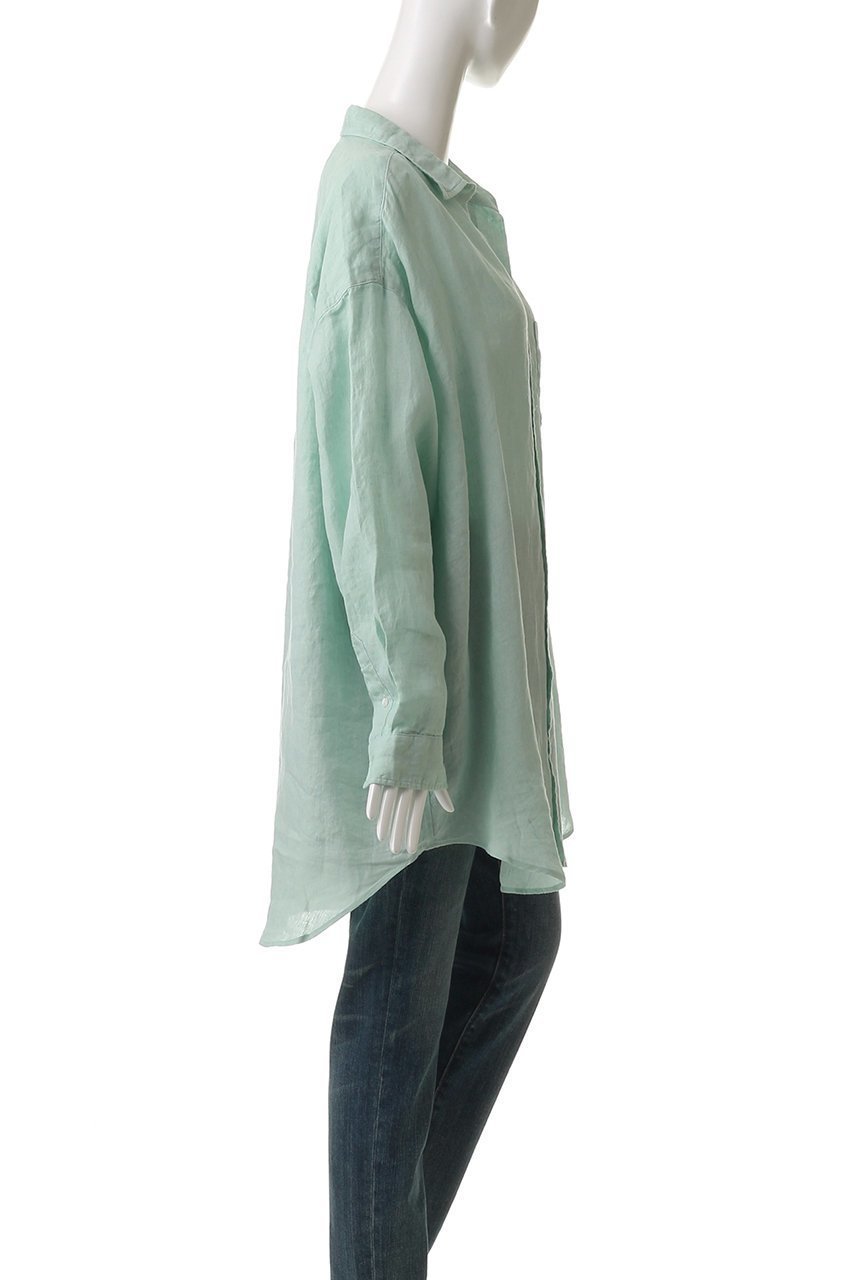 【フランク&アイリーン/Frank&Eileen】のMACKENZIE イタリアンリネン グリーンビッグシャツ 人気、トレンドファッション・服の通販 founy(ファニー) 　ファッション　Fashion　レディースファッション　WOMEN　トップス・カットソー　Tops/Tshirt　シャツ/ブラウス　Shirts/Blouses　スリーブ　Sleeve　リネン　Linen　ロング　Long　夏　Summer　春　Spring　S/S・春夏　Ss・Spring/Summer　羽織　Haori　other-3|ID: prp329100004456439 ipo3291000000031250726