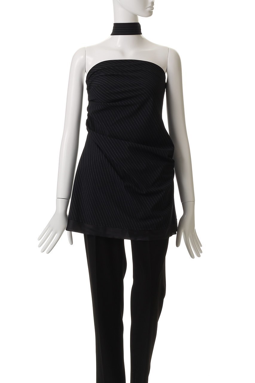 【プランク プロジェクト/PRANK PROJECT】のアシメドレーピングベアトップ / Asymmetrical Draping Bare Top 人気、トレンドファッション・服の通販 founy(ファニー) 　ファッション　Fashion　レディースファッション　Fashion for Women　トップス・カットソー　Cut & Sew Tops　キャミソール&ノースリーブ　Camisoles & Sleeveless Tops　シャツ・ブラウス・オフィスカジュアル　Elegant Blouses & Button-Ups　ウォッシャブル　Machine Washable　ストライプ　Stripe, Striped Pattern　ストレッチ　Stretch, Stretchy Fabric　タンク　Tank Top, Sleeveless Top　ノースリーブ　Sleeveless, No-Sleeve　夏　Summer　春　Spring　S/S・春夏　SS, Spring/Summer, Warm Season　other-2|ID: prp329100004456440 ipo3291000000032908074