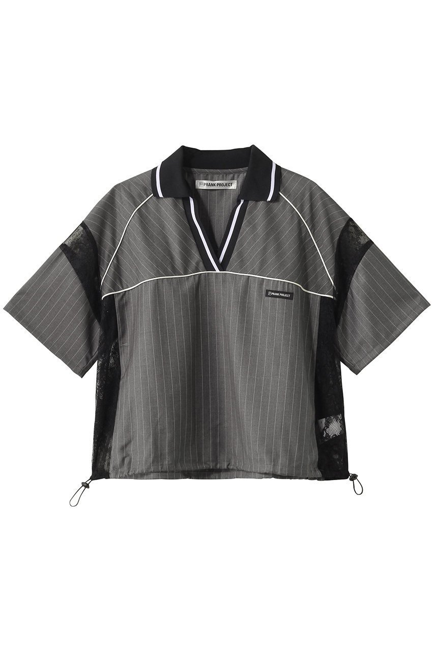 【プランク プロジェクト/PRANK PROJECT】のドローストリングゲームシャツ / Drawstring Game Shirt インテリア・キッズ・メンズ・レディースファッション・服の通販 founy(ファニー) ファッション Fashion レディースファッション Fashion for Women トップス・カットソー Cut & Sew Tops シャツ・ブラウス・オフィスカジュアル Elegant Blouses & Button-Ups ショート Short, Short Length ストライプ Stripe, Striped Pattern スラックス Slacks, Dress Pants スリーブ Sleeve, Long Sleeve / Short Sleeve スーツ Suit, Formalwear タイトスカート Pencil Skirt, Tight Skirt チェック Check, Plaid, Tartan ドローストリング Drawstring, Pull Cord ブルゾン Blouson, Bomber Jacket ボトム Bottoms, Lower Wear マキシ Maxi, Full Length 夏 Summer GRY(グレー)|ID: prp329100004456441 ipo3291000000036067592