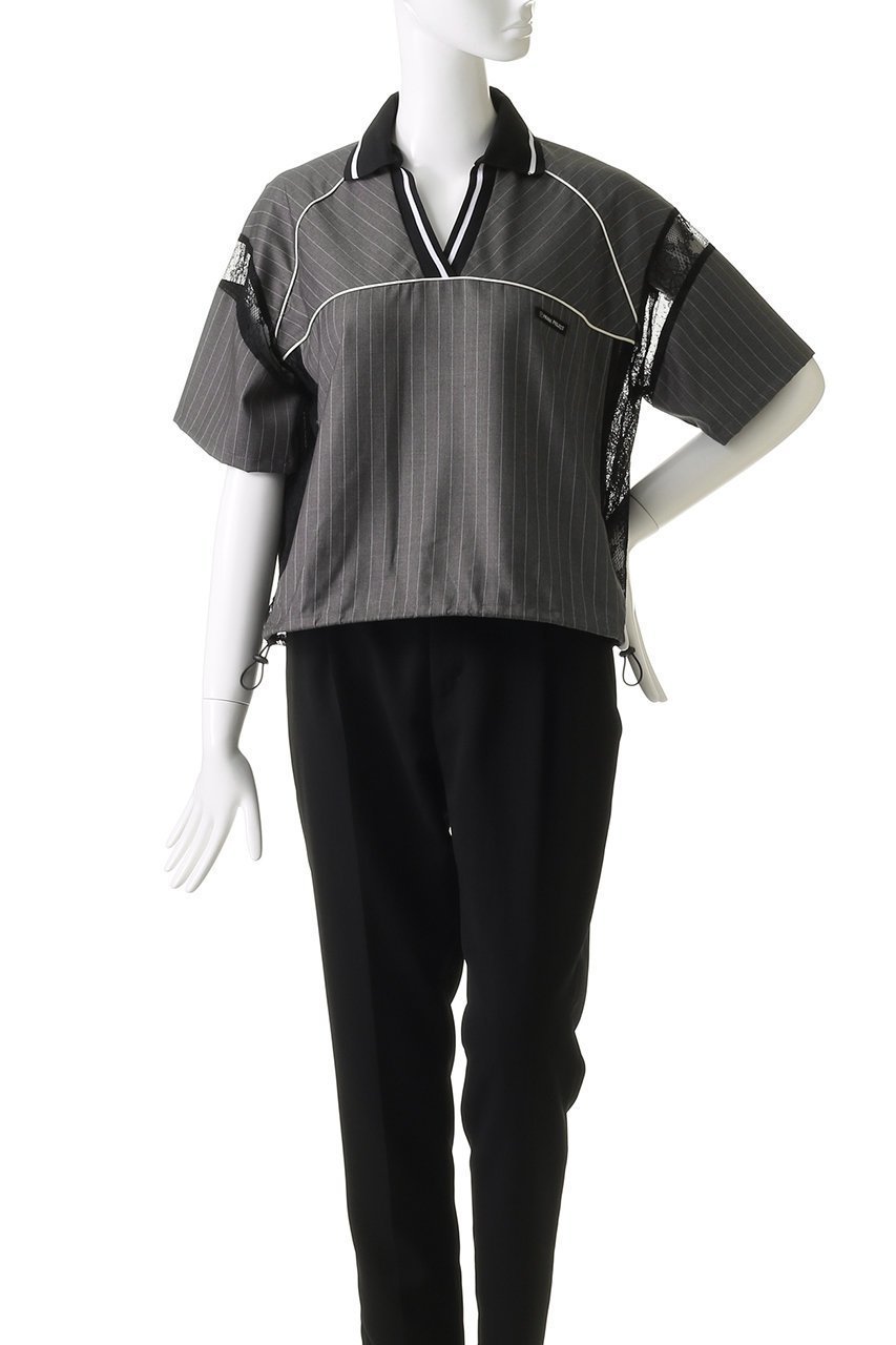 【プランク プロジェクト/PRANK PROJECT】のドローストリングゲームシャツ / Drawstring Game Shirt 人気、トレンドファッション・服の通販 founy(ファニー) ファッション Fashion レディースファッション Fashion for Women トップス・カットソー Cut & Sew Tops シャツ・ブラウス・オフィスカジュアル Elegant Blouses & Button-Ups ショート Short, Short Length ストライプ Stripe, Striped Pattern スラックス Slacks, Dress Pants スリーブ Sleeve, Long Sleeve / Short Sleeve スーツ Suit, Formalwear タイトスカート Pencil Skirt, Tight Skirt チェック Check, Plaid, Tartan ドローストリング Drawstring, Pull Cord ブルゾン Blouson, Bomber Jacket ボトム Bottoms, Lower Wear マキシ Maxi, Full Length 夏 Summer other-2|ID: prp329100004456441 ipo3291000000036067594