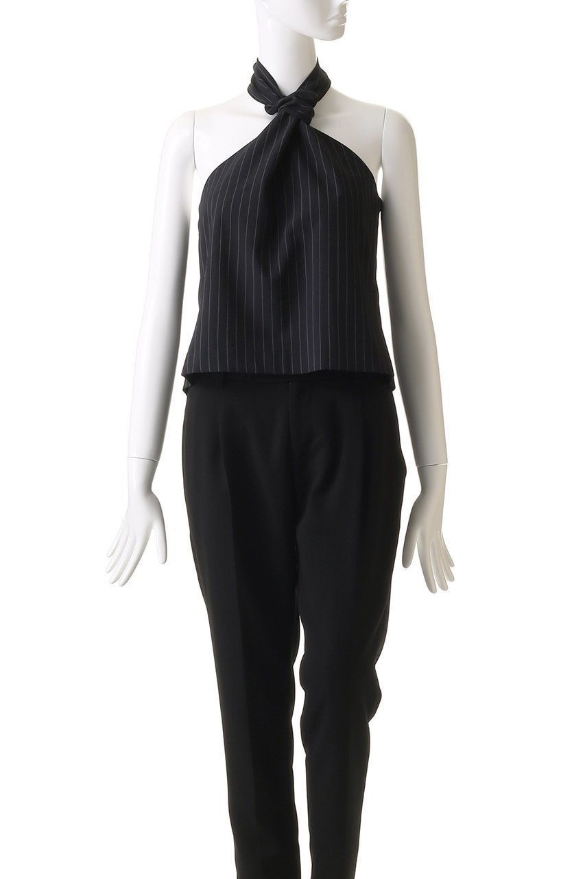 【プランク プロジェクト/PRANK PROJECT】のストライプツイストホルタートップ / Striped Twist Halter Top 人気、トレンドファッション・服の通販 founy(ファニー) 　ファッション　Fashion　レディースファッション　Fashion for Women　トップス・カットソー　Cut & Sew Tops　キャミソール&ノースリーブ　Camisoles & Sleeveless Tops　シャツ・ブラウス・オフィスカジュアル　Elegant Blouses & Button-Ups　おすすめ　Recommended / Our Picks　インナー　Innerwear　ウォッシャブル　Machine Washable　ストライプ　Stripe, Striped Pattern　タンク　Tank Top, Sleeveless Top　ツイスト　Tweed, Tweed Fabric　デニム　Denim, Jeans Material　ノースリーブ　Sleeveless, No-Sleeve　パッチ　Patch, Appliqué　リボン　Ribbon, Bow　夏　Summer　other-2|ID: prp329100004456442 ipo3291000000036070635