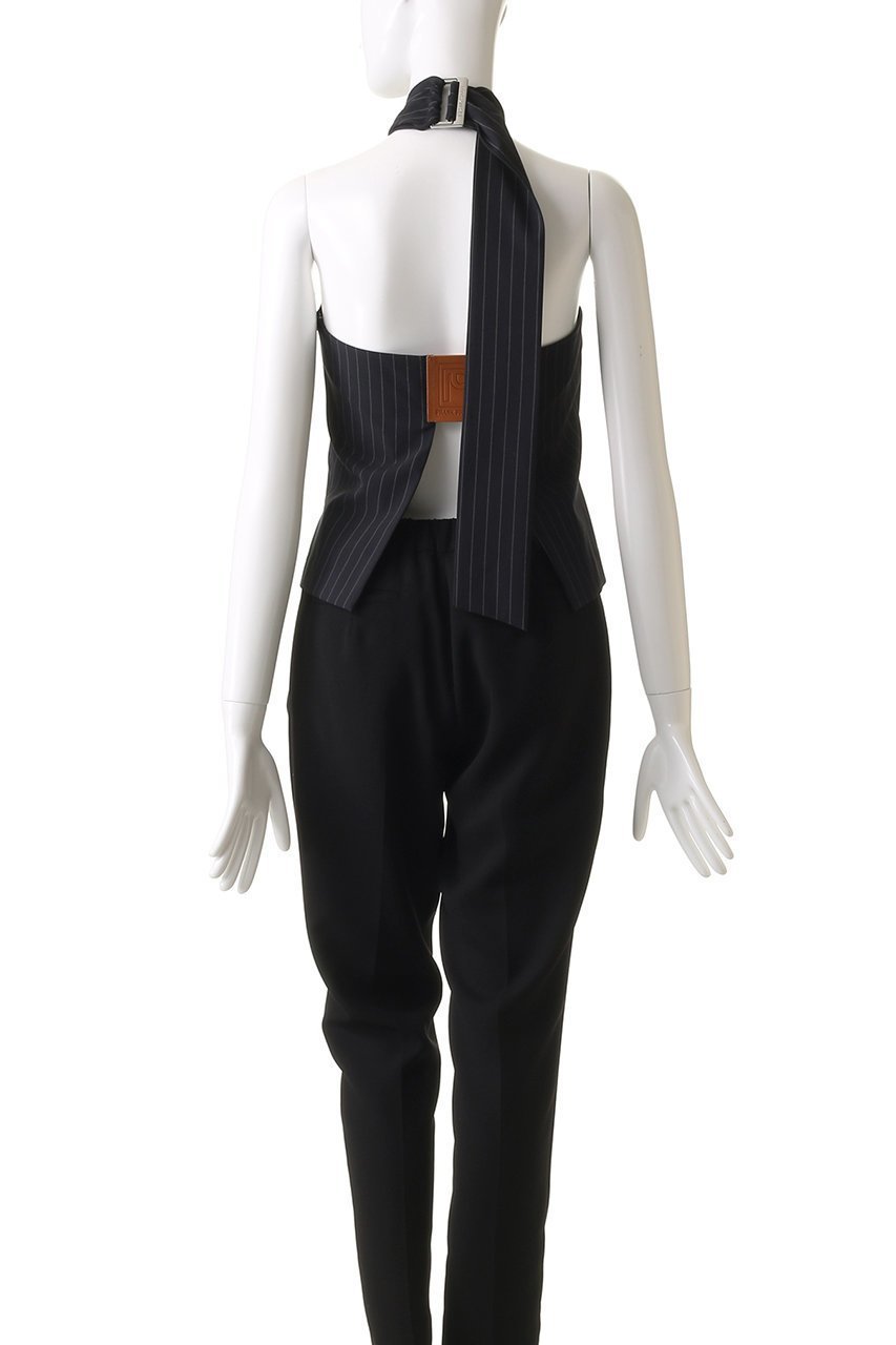 【プランク プロジェクト/PRANK PROJECT】のストライプツイストホルタートップ / Striped Twist Halter Top 人気、トレンドファッション・服の通販 founy(ファニー) 　ファッション　Fashion　レディースファッション　Fashion for Women　トップス・カットソー　Cut & Sew Tops　キャミソール&ノースリーブ　Camisoles & Sleeveless Tops　シャツ・ブラウス・オフィスカジュアル　Elegant Blouses & Button-Ups　おすすめ　Recommended / Our Picks　インナー　Innerwear　ウォッシャブル　Machine Washable　ストライプ　Stripe, Striped Pattern　タンク　Tank Top, Sleeveless Top　ツイスト　Tweed, Tweed Fabric　デニム　Denim, Jeans Material　ノースリーブ　Sleeveless, No-Sleeve　パッチ　Patch, Appliqué　リボン　Ribbon, Bow　夏　Summer　other-4|ID: prp329100004456442 ipo3291000000036070638