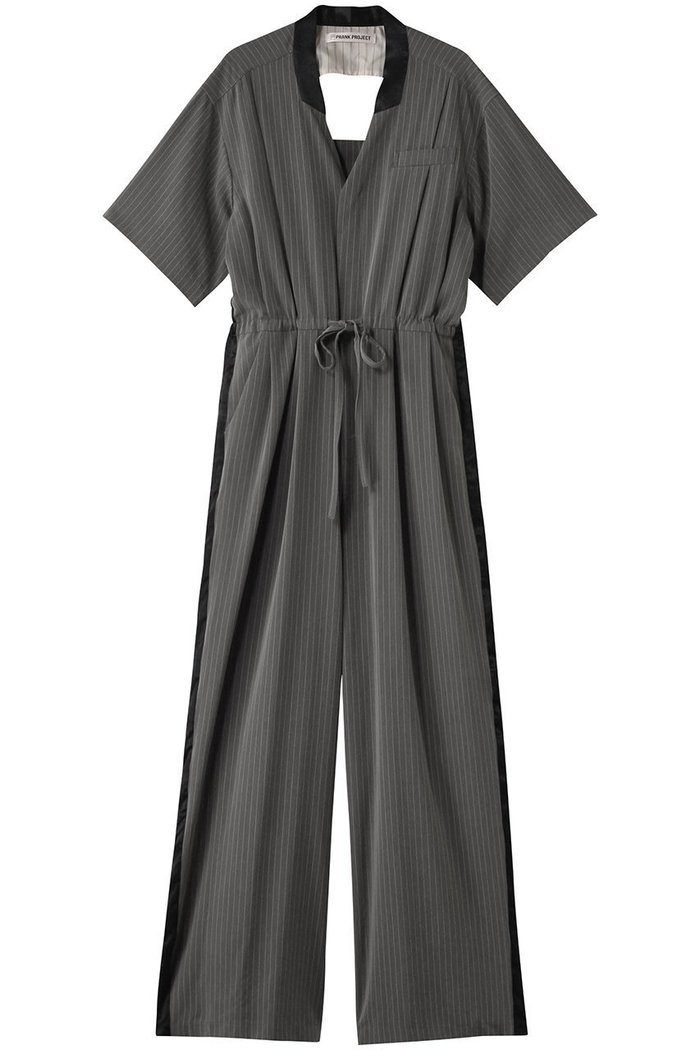 【プランク プロジェクト/PRANK PROJECT】のオープンバックジャンプスーツ / Open Back Jumpsuit インテリア・キッズ・メンズ・レディースファッション・服の通販 founy(ファニー) https://founy.com/ ファッション Fashion レディースファッション Fashion for Women バッグ Bags パンツ Pants & Trousers サテン Satin, Glossy Fabric ストライプ Stripe, Striped Pattern ドローストリング Drawstring, Pull Cord リラックス Relax, Relaxed Fit ワッシャー Washer, Crinkled Finish |ID: prp329100004456444 ipo3291000000034423062