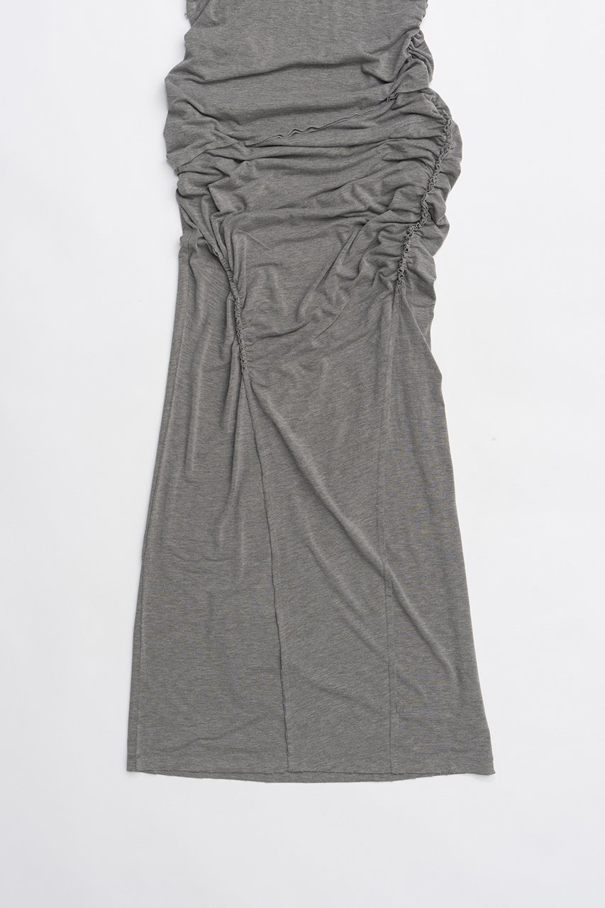 【プランク プロジェクト/PRANK PROJECT】のアシンメトリーツイストマキシドレス / Asymmetrical Twist Maxi Dress 人気、トレンドファッション・服の通販 founy(ファニー) 　ファッション　Fashion　レディースファッション　WOMEN　ワンピース　Dress　ドレス　Party Dresses　チュニック　Tunic　マキシワンピース　Maxi Dress　ギャザー　Gather　スリット　Slit　チュニック　Tunic　ツイスト　Twist　フロント　Front　リラックス　Relax　ロング　Long　旅行　Travel　other-7|ID: prp329100004456449 ipo3291000000031324223