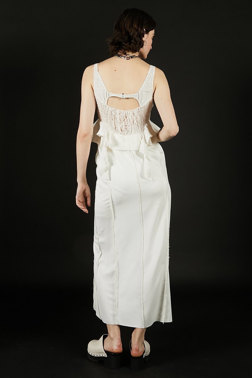 【プランク プロジェクト/PRANK PROJECT】のシャーリングビスチェワンピース / Shirring Bustier Dress 人気、トレンドファッション・服の通販 founy(ファニー) 　ファッション　Fashion　レディースファッション　Fashion for Women　ワンピース　Dresses　フォーマル・パーティードレス・結婚式用ドレス　Elegant & Casual Dresses　チュニック　Tunic Tops & Dresses　とろみ　Fluid, Flowy Fabric　アクセサリー　Fashion Accessories　カットソー　Cut and Sewn Top　コンビ　Combo, Combination Style　サンダル　Sandals, Summer Shoes　シャーリング　Shirring, Ruched　スリット　Slit, Slit Detail　ダウン　Down, Puffer　チュニック　Tunic, Long Top　レース　Lace, Lace Fabric　ロング　Long, Long-Length　厚底　Platform Shoes　夏　Summer　other-7|ID: prp329100004456450 ipo3291000000032808400