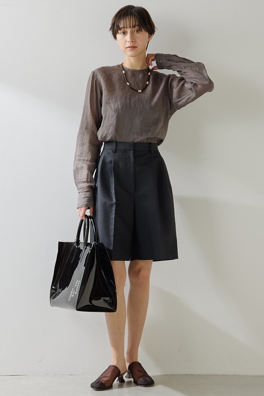 【ウィムガゼット/Whim Gazette】のクルーネックラミーブラウス 人気、トレンドファッション・服の通販 founy(ファニー) 　ファッション　Fashion　レディースファッション　WOMEN　トップス・カットソー　Tops/Tshirt　シャツ/ブラウス　Shirts/Blouses　カットソー　Cut And Sew　シアー　Sheer　スリーブ　Sleeve　ボトム　Bottom　ロング　Long　エレガント 上品　Elegant　夏　Summer　定番　Standard　春　Spring　S/S・春夏　Ss・Spring/Summer　長袖　Long Sleeve　other-2|ID: prp329100004457633 ipo3291000000031249618