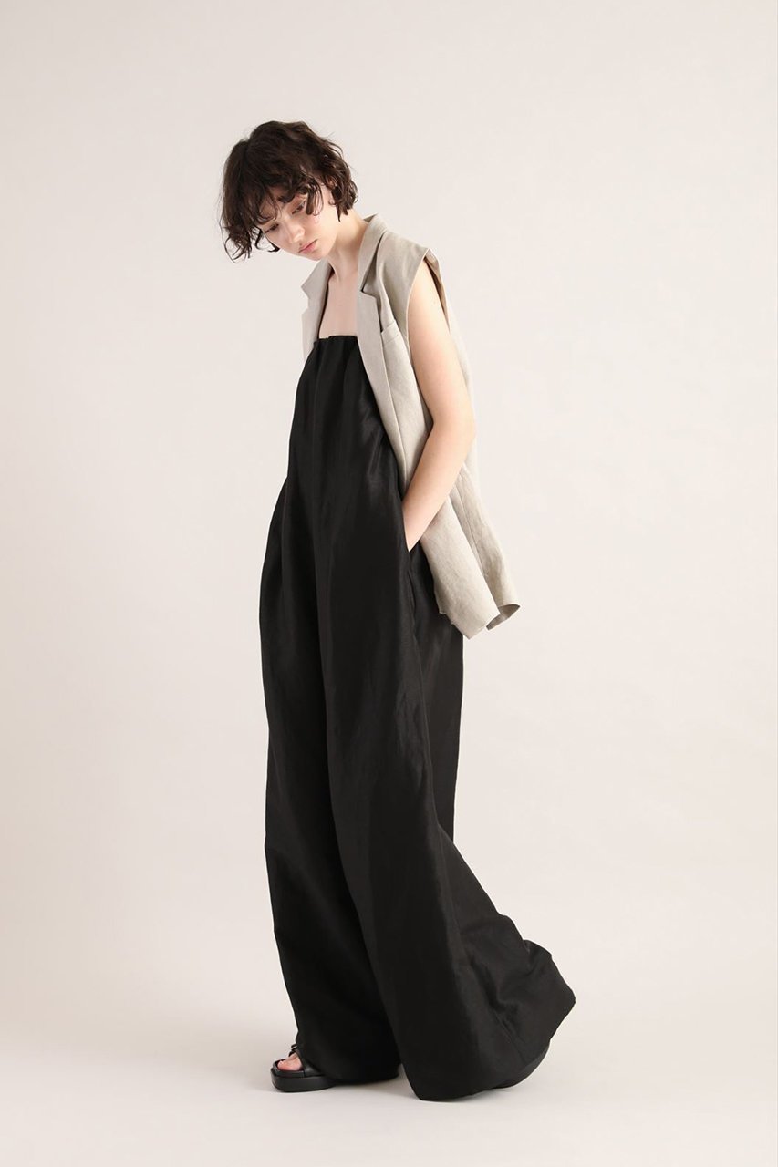 【サクラ/SACRA】のシルキーリネンオールインワン 人気、トレンドファッション・服の通販 founy(ファニー) 　ファッション　Fashion　レディースファッション　Fashion for Women　パンツ　Pants & Trousers　インナー　Innerwear　シルキー　Silky, Smooth Texture　リネン　Linen, Linen Fabric　リブニット　Rib Knit, Ribbed Knit　ロング　Long, Long-Length　夏　Summer　other-8|ID: prp329100004457644 ipo3291000000035451537