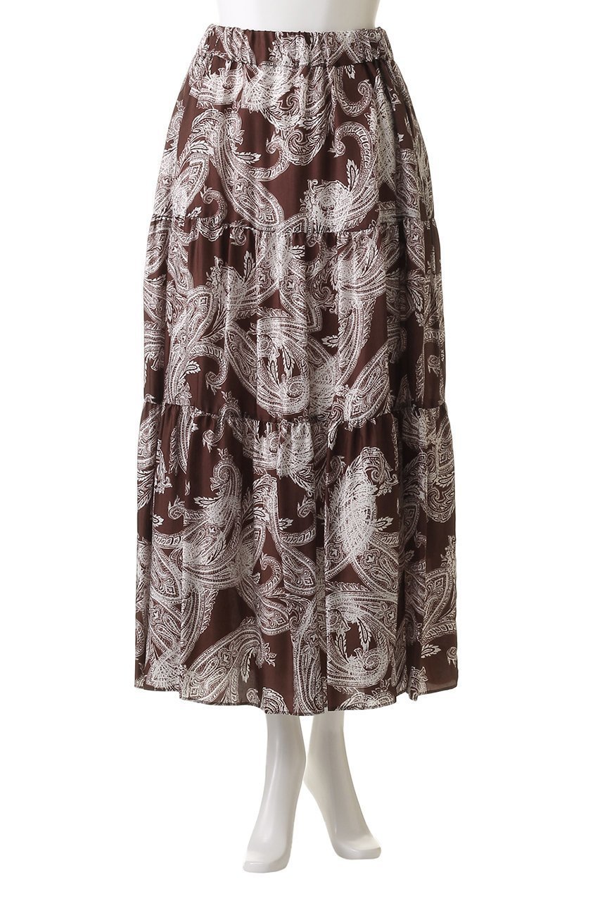 【サクラ/SACRA】のオーバーラップペイズリースカート 人気、トレンドファッション・服の通販 founy(ファニー) 　ファッション　Fashion　レディースファッション　WOMEN　スカート　Skirt　ロングスカート　Long Skirt　ペイズリー　Paisley　リゾート　Resort　ロング　Long　エレガント 上品　Elegant　夏　Summer　other-2|ID: prp329100004457646 ipo3291000000031249722
