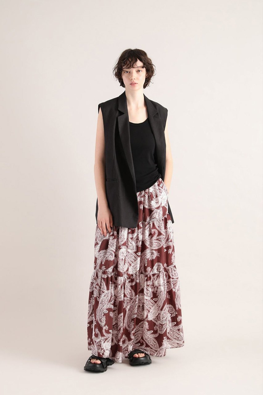 【サクラ/SACRA】のオーバーラップペイズリースカート 人気、トレンドファッション・服の通販 founy(ファニー) 　ファッション　Fashion　レディースファッション　WOMEN　スカート　Skirt　ロングスカート　Long Skirt　ペイズリー　Paisley　リゾート　Resort　ロング　Long　エレガント 上品　Elegant　夏　Summer　other-6|ID: prp329100004457646 ipo3291000000031323746