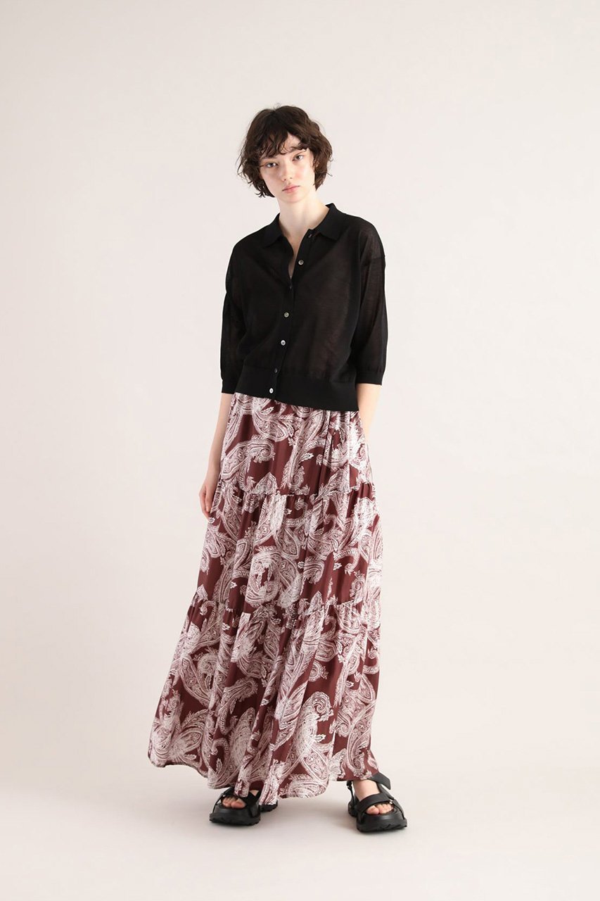 【サクラ/SACRA】のオーバーラップペイズリースカート 人気、トレンドファッション・服の通販 founy(ファニー) 　ファッション　Fashion　レディースファッション　WOMEN　スカート　Skirt　ロングスカート　Long Skirt　ペイズリー　Paisley　リゾート　Resort　ロング　Long　エレガント 上品　Elegant　夏　Summer　other-7|ID: prp329100004457646 ipo3291000000031323747