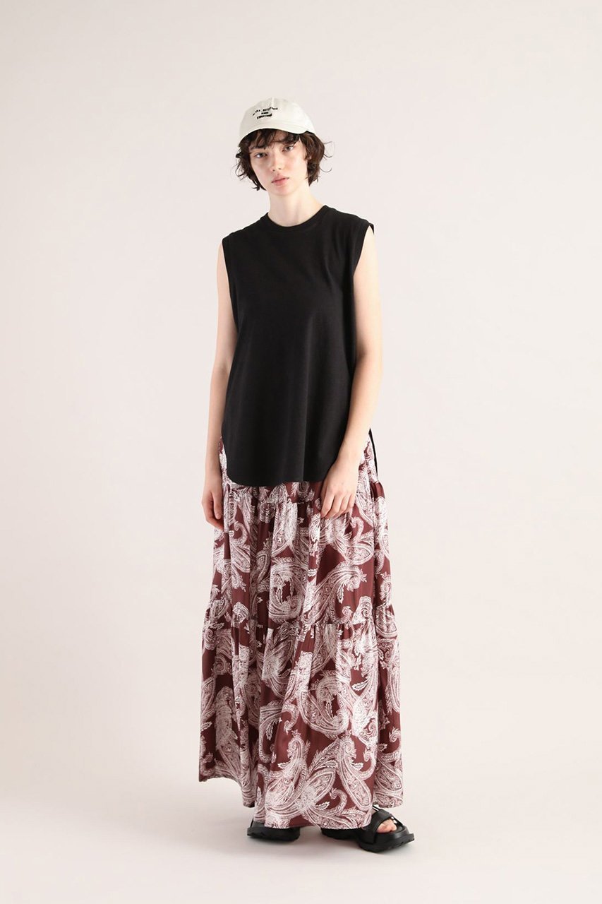 【サクラ/SACRA】のオーバーラップペイズリースカート 人気、トレンドファッション・服の通販 founy(ファニー) 　ファッション　Fashion　レディースファッション　WOMEN　スカート　Skirt　ロングスカート　Long Skirt　ペイズリー　Paisley　リゾート　Resort　ロング　Long　エレガント 上品　Elegant　夏　Summer　other-8|ID: prp329100004457646 ipo3291000000031323748