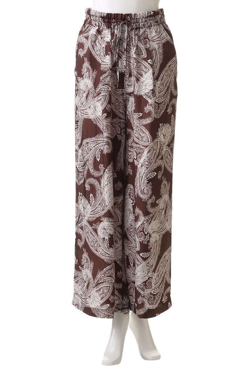 【サクラ/SACRA】のオーバーラップペイズリーパンツ 人気、トレンドファッション・服の通販 founy(ファニー) 　ファッション　Fashion　レディースファッション　WOMEN　パンツ　Pants　おすすめ　Recommend　ペイズリー　Paisley　ボトム　Bottom　リゾート　Resort　ワイド　Wide　無地　Plain Color　other-2|ID: prp329100004457647 ipo3291000000031249729