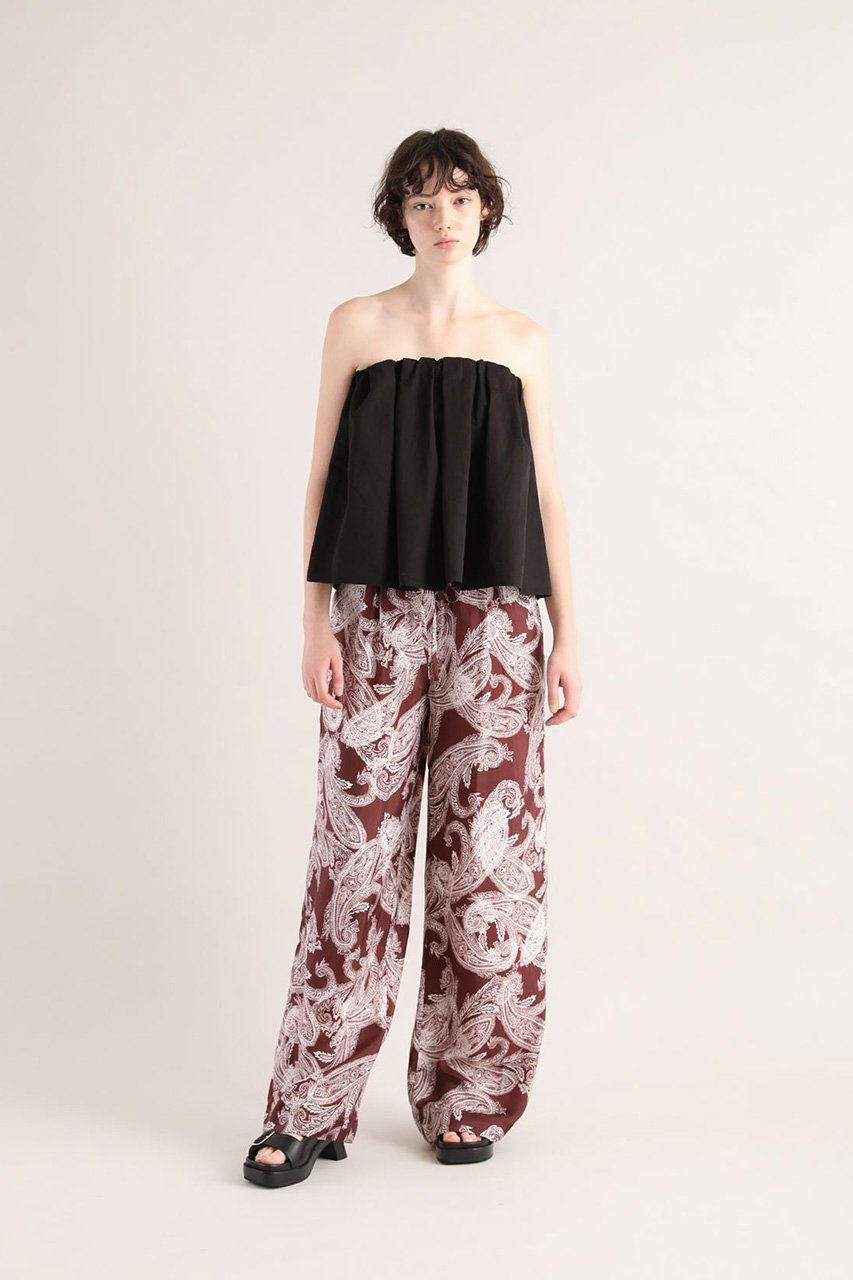 【サクラ/SACRA】のオーバーラップペイズリーパンツ 人気、トレンドファッション・服の通販 founy(ファニー) 　ファッション　Fashion　レディースファッション　WOMEN　パンツ　Pants　おすすめ　Recommend　ペイズリー　Paisley　ボトム　Bottom　リゾート　Resort　ワイド　Wide　無地　Plain Color　other-8|ID: prp329100004457647 ipo3291000000031323752