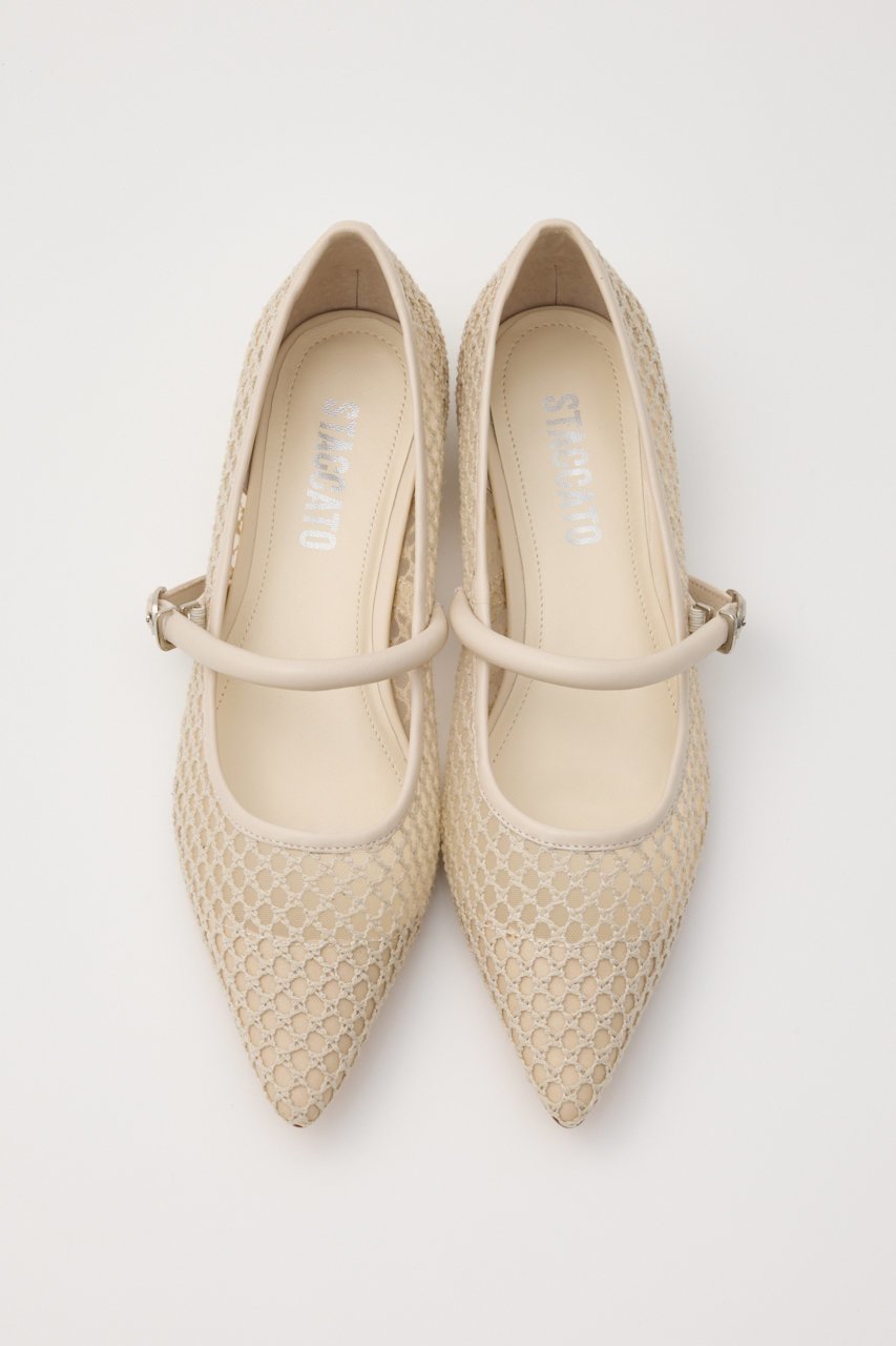 【スタッカート/STACCATO】のメッシュネットローパンプス インテリア・キッズ・メンズ・レディースファッション・服の通販 founy(ファニー) 　ファッション　Fashion　レディースファッション　Fashion for Women　ミリタリー　Military, Army Style　メッシュ　Mesh, Net Fabric　夏　Summer　春　Spring　S/S・春夏　SS, Spring/Summer, Warm Season　ホワイト|ID: prp329100004457648 ipo3291000000035059412