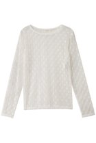 【アルアバイル/allureville】の幾何柄チュールトップス オフホワイト|ID: prp329100004457650 ipo3291000000032706936