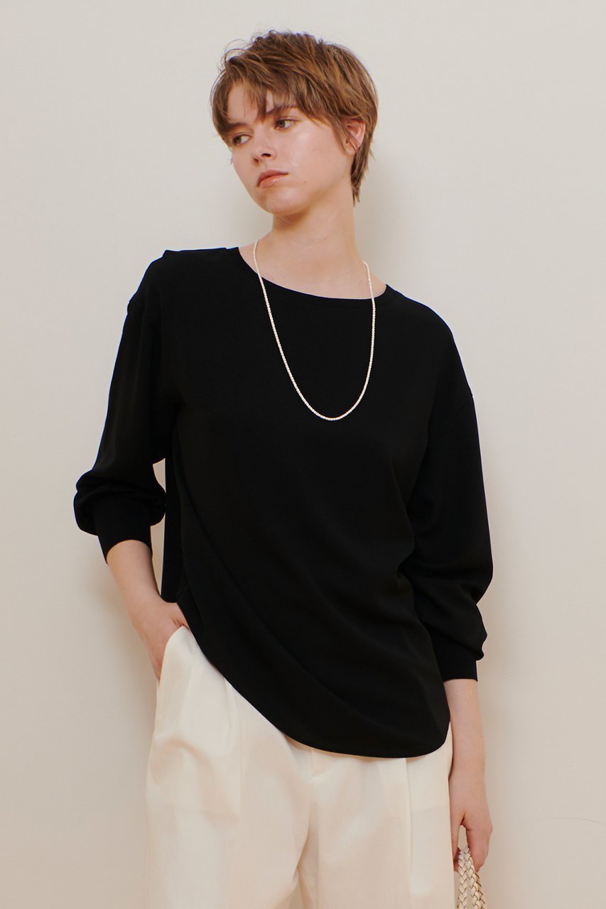【アルアバイル/allureville】のリブカフスPO/ブラウス 人気、トレンドファッション・服の通販 founy(ファニー) 　ファッション　Fashion　レディースファッション　WOMEN　トップス・カットソー　Tops/Tshirt　シャツ/ブラウス　Shirts/Blouses　シアー　Sheer　シンプル　Simple　スリーブ　Sleeve　フォルム　Form　ボトム　Bottom　リラックス　Relax　ロング　Long　エレガント 上品　Elegant　春　Spring　other-6|ID: prp329100004457651 ipo3291000000031874382