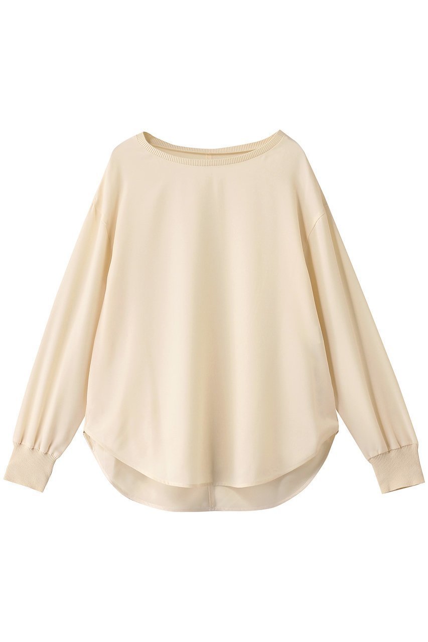 【アルアバイル/allureville】のリブカフスPO/ブラウス インテリア・キッズ・メンズ・レディースファッション・服の通販 founy(ファニー) 　ファッション　Fashion　レディースファッション　Fashion for Women　トップス・カットソー　Cut & Sew Tops　シャツ・ブラウス・オフィスカジュアル　Elegant Blouses & Button-Ups　シアー　Sheer, See-Through　シンプル　Simple, Minimal　スリーブ　Sleeve, Long Sleeve / Short Sleeve　フォルム　Silhouette, Form　ボトム　Bottoms, Lower Wear　リラックス　Relax, Relaxed Fit　ロング　Long, Long-Length　エレガント 上品　Elegant　春　Spring　ベージュ|ID: prp329100004457651 ipo3291000000032841352