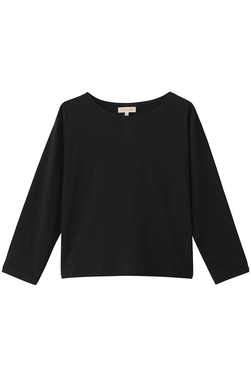 【デミーリー/DEMYLEE】のKOHA オーガニックコットンジャージー オープンバックカットソー インテリア・キッズ・メンズ・レディースファッション・服の通販 founy(ファニー) 　ファッション　Fashion　レディースファッション　Fashion for Women　トップス・カットソー　Cut & Sew Tops　シャツ・ブラウス・オフィスカジュアル　Elegant Blouses & Button-Ups　ロングTシャツ・Tシャツ　Longline T-Shirts & Tees　カットソー・ベーシックTシャツ　Cut-and-Sewn Tops / Stretch Tees & Basics　カットソー　Cut and Sewn Top　シンプル　Simple, Minimal　スリーブ　Sleeve, Long Sleeve / Short Sleeve　ロング　Long, Long-Length　ブラック|ID: prp329100004457653 ipo3291000000032858504