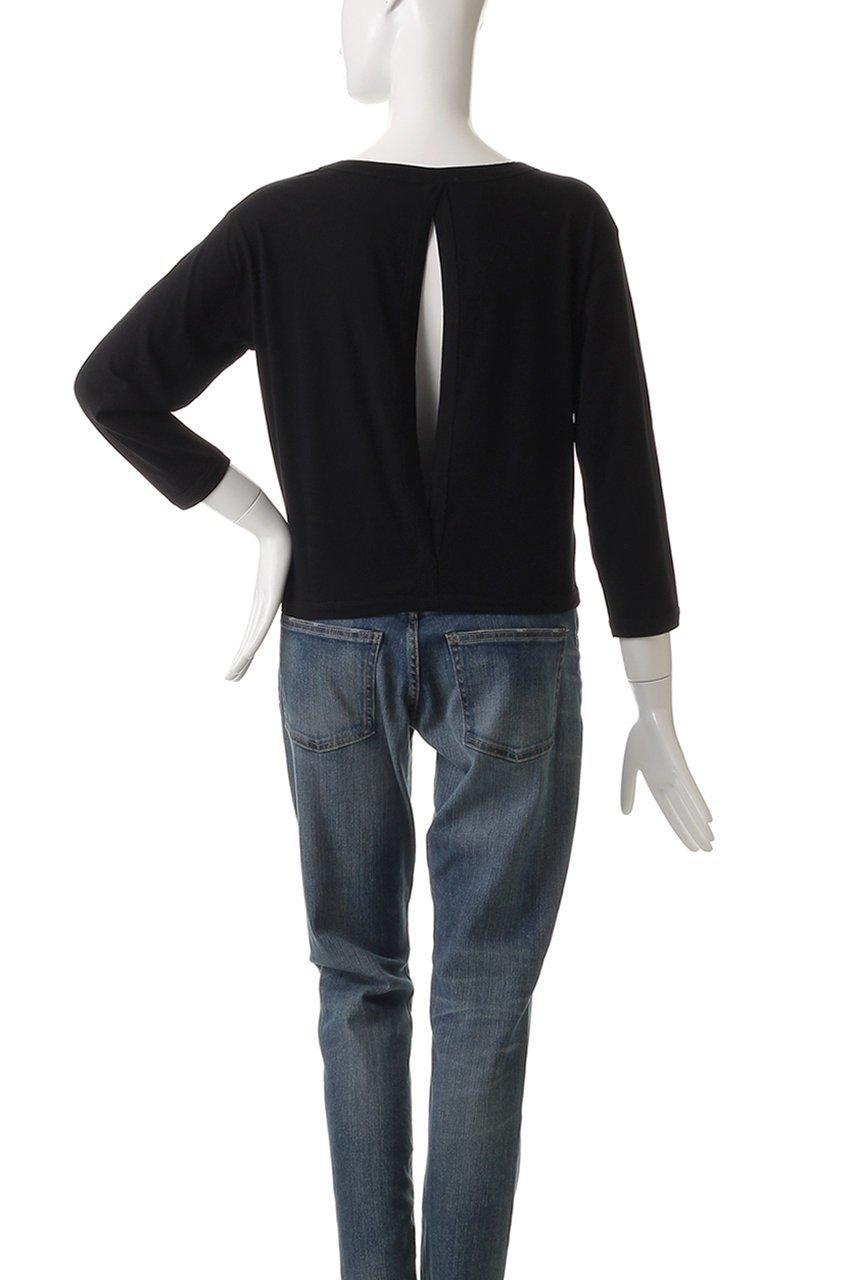 【デミーリー/DEMYLEE】のKOHA オーガニックコットンジャージー オープンバックカットソー 人気、トレンドファッション・服の通販 founy(ファニー) 　ファッション　Fashion　レディースファッション　Fashion for Women　トップス・カットソー　Cut & Sew Tops　シャツ・ブラウス・オフィスカジュアル　Elegant Blouses & Button-Ups　ロングTシャツ・Tシャツ　Longline T-Shirts & Tees　カットソー・ベーシックTシャツ　Cut-and-Sewn Tops / Stretch Tees & Basics　カットソー　Cut and Sewn Top　シンプル　Simple, Minimal　スリーブ　Sleeve, Long Sleeve / Short Sleeve　ロング　Long, Long-Length　other-4|ID: prp329100004457653 ipo3291000000032858517