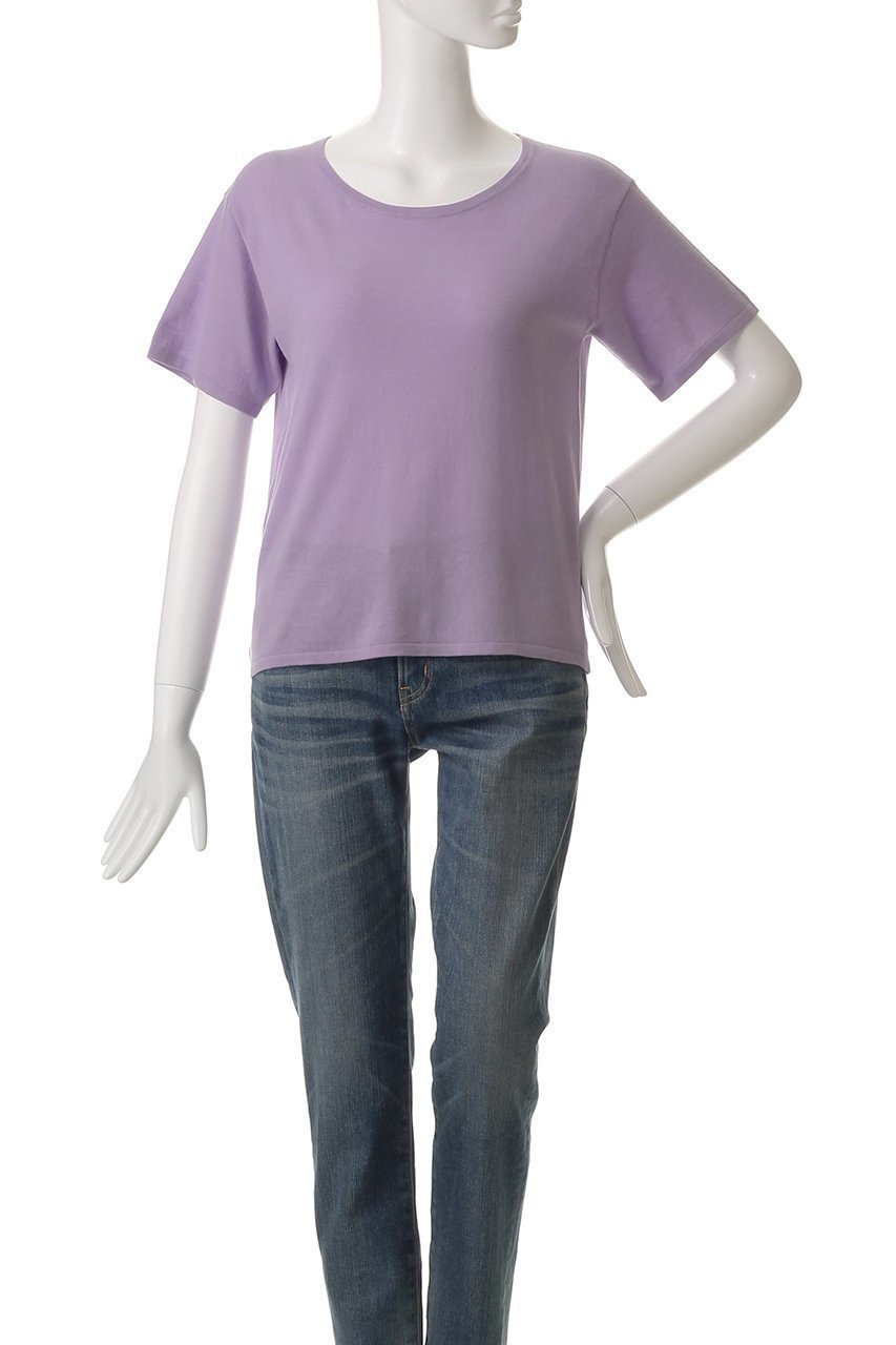 【デミーリー/DEMYLEE】のNATALIE スーパーファインピマコットン サマーニットT 人気、トレンドファッション・服の通販 founy(ファニー) 　ファッション　Fashion　レディースファッション　Fashion for Women　トップス・カットソー　Cut & Sew Tops　ニット　Knit Tops & Sweaters　カジュアルプルオーバー・ニットトップス　Pullovers & Knit Tops / Casual Pullovers　インナー　Innerwear　サマー　Summer, Summer Style　シンプル　Simple, Minimal　フィット　Fit, Slim Fit　定番　Standard, Basic Item　other-2|ID: prp329100004457654 ipo3291000000032934710