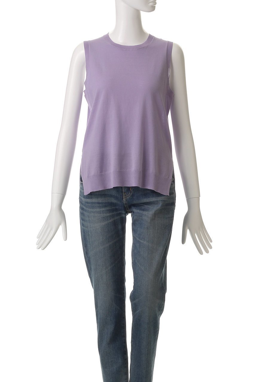 【デミーリー/DEMYLEE】のELISA スーパーファインピマコットン サマーニットベスト 人気、トレンドファッション・服の通販 founy(ファニー) 　ファッション　Fashion　レディースファッション　Fashion for Women　トップス・カットソー　Cut & Sew Tops　ニット　Knit Tops & Sweaters　ベスト&ジレ / 重ね着スタイル　Vests & Gilets　カジュアルプルオーバー・ニットトップス　Pullovers & Knit Tops / Casual Pullovers　なめらか　Smooth, Silky Texture　カットソー　Cut and Sewn Top　コンパクト　Compact, Small Size　サマー　Summer, Summer Style　ベスト　Vest, Waistcoat　other-2|ID: prp329100004457655 ipo3291000000032934763