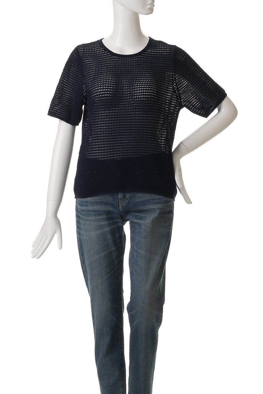 【デミーリー/DEMYLEE】のLUCIE ハイツイストコットン クルーネック シアーニットトップ 人気、トレンドファッション・服の通販 founy(ファニー) 　ファッション　Fashion　レディースファッション　Fashion for Women　トップス・カットソー　Cut & Sew Tops　ニット　Knit Tops & Sweaters　カジュアルプルオーバー・ニットトップス　Pullovers & Knit Tops / Casual Pullovers　エレガント 上品　Elegant　夏　Summer　春　Spring　S/S・春夏　SS, Spring/Summer, Warm Season　other-2|ID: prp329100004457656 ipo3291000000032934829