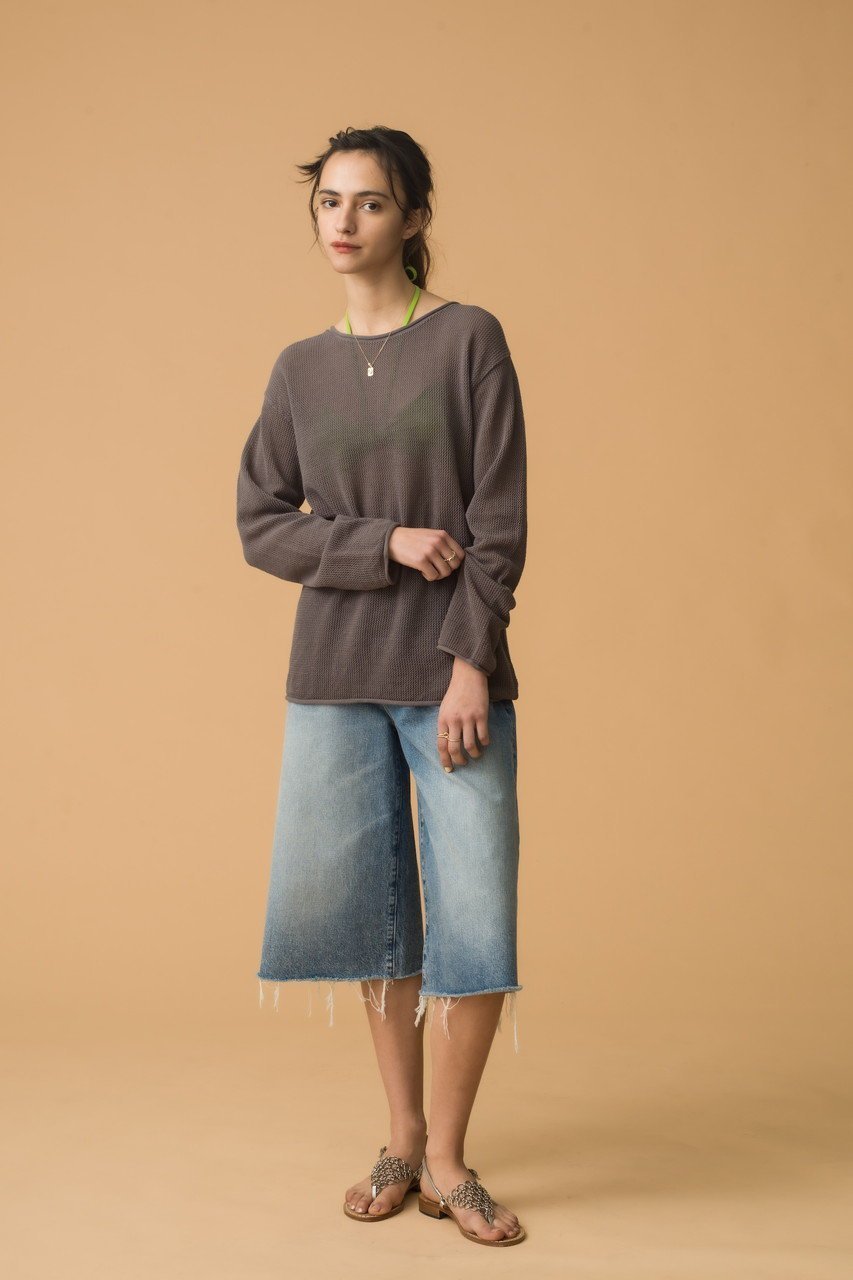 【デミーリー/DEMYLEE】のCASSIE ハイツイストコットン クルーネック シアーニットプルオーバー 人気、トレンドファッション・服の通販 founy(ファニー) 　ファッション　Fashion　レディースファッション　Fashion for Women　トップス・カットソー　Cut & Sew Tops　ニット　Knit Tops & Sweaters　カジュアルプルオーバー・ニットトップス　Pullovers & Knit Tops / Casual Pullovers　今季　This Season, Current Season　夏　Summer　春　Spring　S/S・春夏　SS, Spring/Summer, Warm Season　other-6|ID: prp329100004457657 ipo3291000000032934918