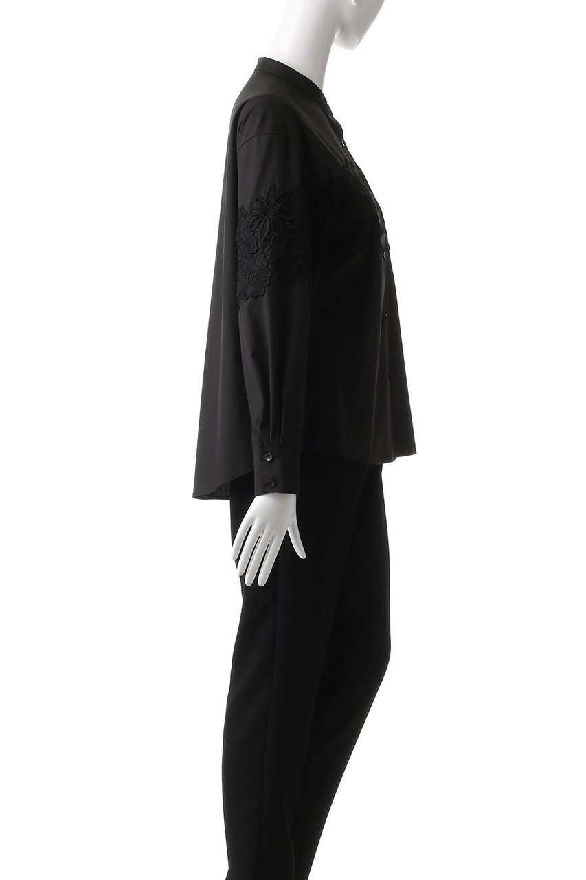 【アルアバイル/allureville】の【Loulou Willoughby】フラワーレースシャツ 人気、トレンドファッション・服の通販 founy(ファニー) 　ファッション　Fashion　レディースファッション　WOMEN　トップス・カットソー　Tops/Tshirt　シャツ/ブラウス　Shirts/Blouses　スリーブ　Sleeve　デニム　Denim　バランス　Balance　フェミニン　Feminine　フラワー　Flower　フロント　Front　レース　Race　ロング　Long　other-3|ID: prp329100004457667 ipo3291000000031249841