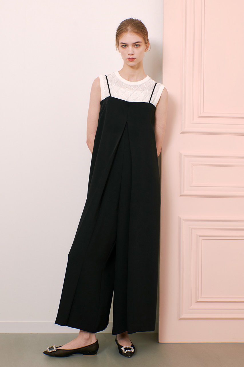 【アルアバイル/allureville】の【Loulou Willoughby】サテンオールインワン 人気、トレンドファッション・服の通販 founy(ファニー) 　ファッション　Fashion　レディースファッション　Fashion for Women　パンツ　Pants & Trousers　エレガント 上品　Elegant　サテン　Satin, Glossy Fabric　シンプル　Simple, Minimal　フィット　Fit, Slim Fit　フォーマル　Formal, Dressy　other-8|ID: prp329100004457668 ipo3291000000032906824