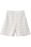 【アルアバイル/allureville】の【Loulou Willoughby】サークルケミカルバミューダパンツ 人気、トレンドファッション・服の通販 founy(ファニー) ファッション Fashion レディースファッション Fashion for Women パンツ Pants & Trousers ショートパンツ・ハーフパンツ High-Waisted & Relaxed Shorts クラシカル Classical, Vintage-Inspired ケミカル Chemical, Chemical Wash サークル Circle, Round Design ショート Short, Short Length スカラップ Scallop, Scalloped Edge フェミニン Feminine, Girly モチーフ Motif, Design Theme レース Lace, Lace Fabric エレガント 上品 Elegant 再入荷 Restock / Back in Stock 夏 Summer 春 Spring S/S・春夏 SS, Spring/Summer, Warm Season |ID:prp329100004457669