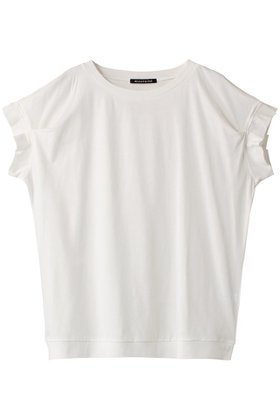 【ミズイロ インド/mizuiro ind】のfrill slv crew neck P/O プルオーバー 人気、トレンドファッション・服の通販 founy(ファニー) ファッション Fashion レディースファッション Fashion for Women トップス・カットソー Cut & Sew Tops シャツ・ブラウス・オフィスカジュアル Elegant Blouses & Button-Ups ロングTシャツ・Tシャツ Longline T-Shirts & Tees カジュアルプルオーバー・ニットトップス Pullovers & Knit Tops / Casual Pullovers カットソー・ベーシックTシャツ Cut-and-Sewn Tops / Stretch Tees & Basics サマー Summer, Summer Style サロペット Overalls, Salopette ショート Short, Short Length スリーブ Sleeve, Long Sleeve / Short Sleeve フェミニン Feminine, Girly フリル Frill, Ruffle 定番 Standard, Basic Item |ID:prp329100004457670