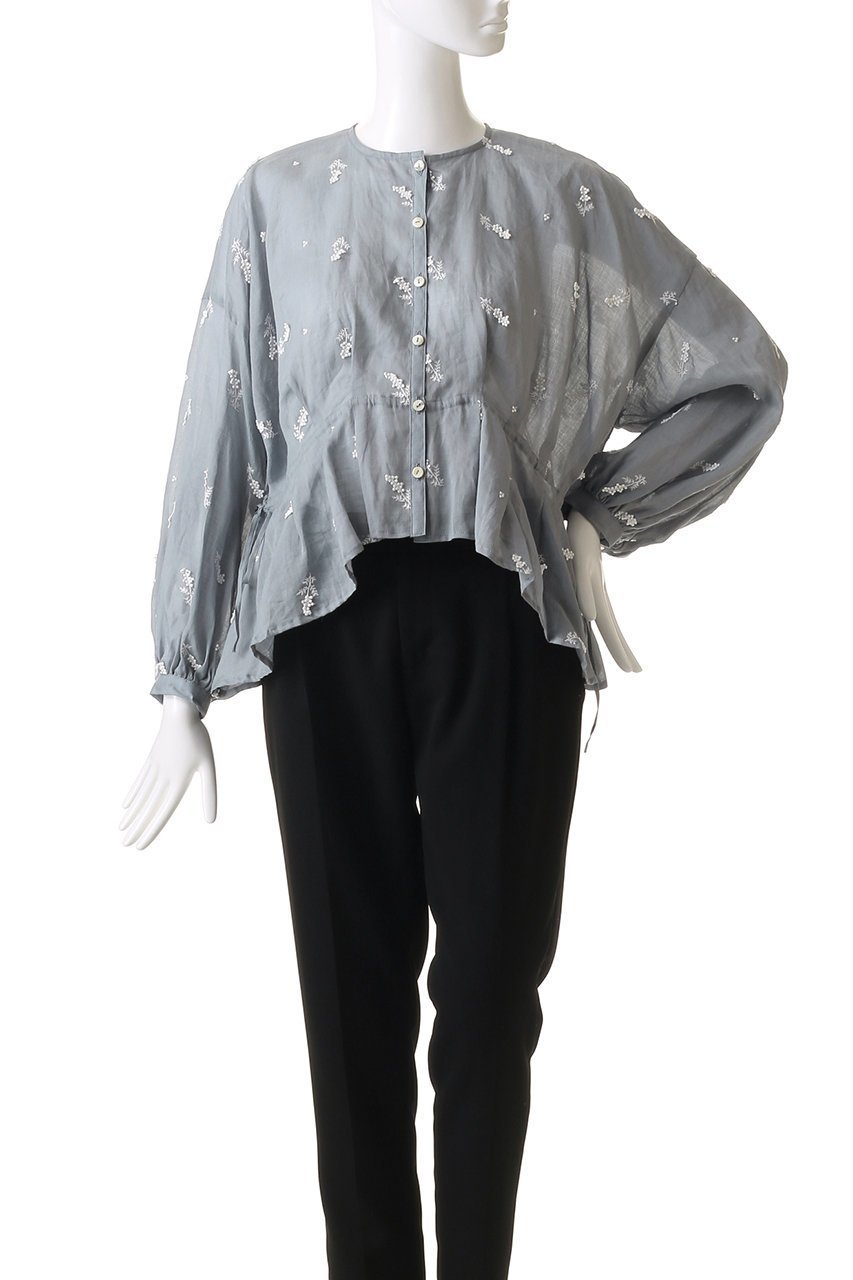 【生地の可能性/kijinokanosei】のタックブラウス 人気、トレンドファッション・服の通販 founy(ファニー) 　ファッション　Fashion　レディースファッション　Fashion for Women　トップス・カットソー　Cut & Sew Tops　シャツ・ブラウス・オフィスカジュアル　Elegant Blouses & Button-Ups　ギャザー　Gathered, Ruffled　スラックス　Slacks, Dress Pants　スリーブ　Sleeve, Long Sleeve / Short Sleeve　デニム　Denim, Jeans Material　ファブリック　Fabric, Textile　フェミニン　Feminine, Girly　ロング　Long, Long-Length　エレガント 上品　Elegant　other-2|ID: prp329100004458512 ipo3291000000036202201