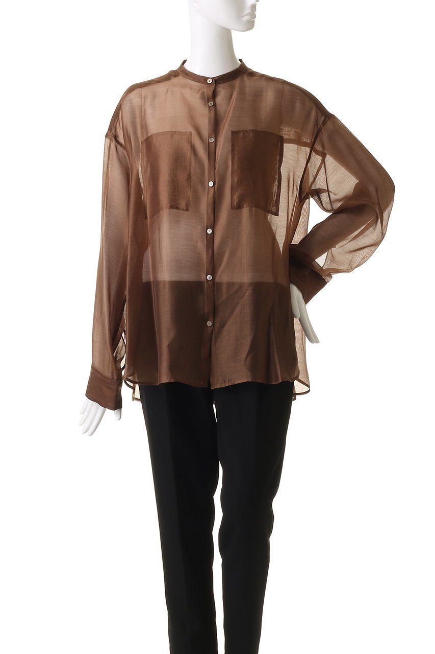 【ハー/HER.】のオーガンジーシャツ 人気、トレンドファッション・服の通販 founy(ファニー) 　ファッション　Fashion　レディースファッション　Fashion for Women　トップス・カットソー　Cut & Sew Tops　シャツ・ブラウス・オフィスカジュアル　Elegant Blouses & Button-Ups　オーガンジー　Organza Fabric　シアー　Sheer, See-Through　スリーブ　Sleeve, Long Sleeve / Short Sleeve　バランス　Balance, Style Balance　ロング　Long, Long-Length　夏　Summer　羽織　Haori, Light Jacket　other-2|ID: prp329100004458521 ipo3291000000032843146