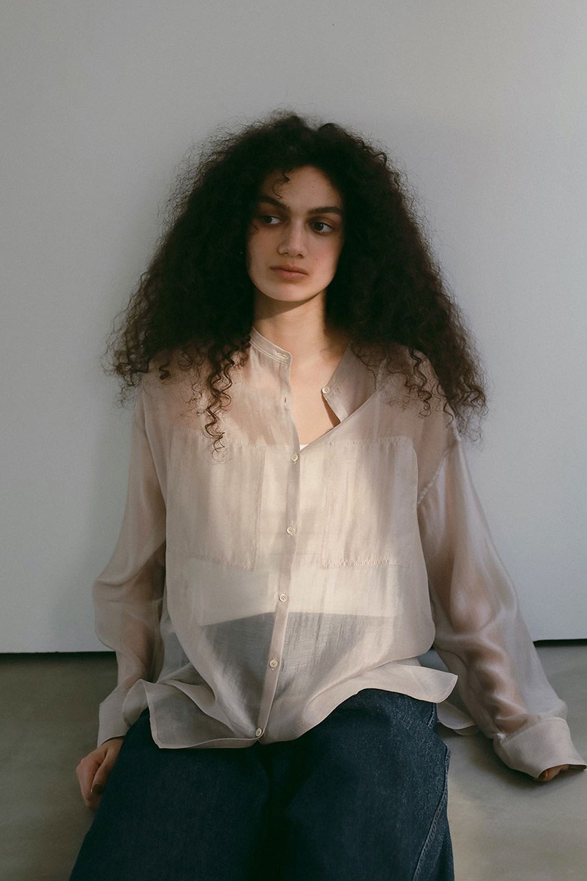 【ハー/HER.】のオーガンジーシャツ 人気、トレンドファッション・服の通販 founy(ファニー) 　ファッション　Fashion　レディースファッション　Fashion for Women　トップス・カットソー　Cut & Sew Tops　シャツ・ブラウス・オフィスカジュアル　Elegant Blouses & Button-Ups　オーガンジー　Organza Fabric　シアー　Sheer, See-Through　スリーブ　Sleeve, Long Sleeve / Short Sleeve　バランス　Balance, Style Balance　ロング　Long, Long-Length　夏　Summer　羽織　Haori, Light Jacket　other-7|ID: prp329100004458521 ipo3291000000032843170