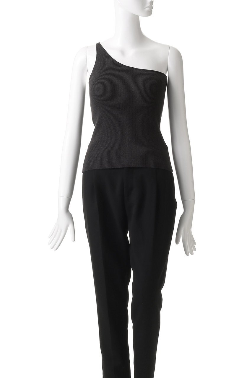 【ハー/HER.】のワンショルリブニットタンク 人気、トレンドファッション・服の通販 founy(ファニー) 　ファッション　Fashion　レディースファッション　Fashion for Women　トップス・カットソー　Cut & Sew Tops　ニット　Knit Tops & Sweaters　カジュアルプルオーバー・ニットトップス　Pullovers & Knit Tops / Casual Pullovers　カーディガン　Cardigan, Knitwear　サマー　Summer, Summer Style　ショルダー　Shoulder, Shoulder Strap　タンク　Tank Top, Sleeveless Top　デコルテ　Décolleté, Neckline　リネン　Linen, Linen Fabric　other-2|ID: prp329100004458522 ipo3291000000032930969