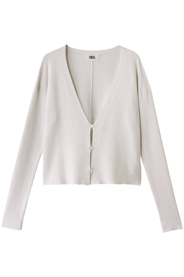 【ハー/HER.】のVネックリブカーディガン インテリア・キッズ・メンズ・レディースファッション・服の通販 founy(ファニー) https://founy.com/ ファッション Fashion レディースファッション Fashion for Women トップス・カットソー Cut & Sew Tops カーディガン・羽織り Layered Style Cardigans シャツ・ブラウス・オフィスカジュアル Elegant Blouses & Button-Ups ロングTシャツ・Tシャツ Longline T-Shirts & Tees カットソー・ベーシックTシャツ Cut-and-Sewn Tops / Stretch Tees & Basics Vネックトップス V-Neck Tops / V-Cut Neckline Shirts カーディガン Cardigan, Knitwear スリーブ Sleeve, Long Sleeve / Short Sleeve ボックス Boxy, Box Shape ボトム Bottoms, Lower Wear リネン Linen, Linen Fabric ループ Loop, Loop Knit |ID: prp329100004458523 ipo3291000000032855262