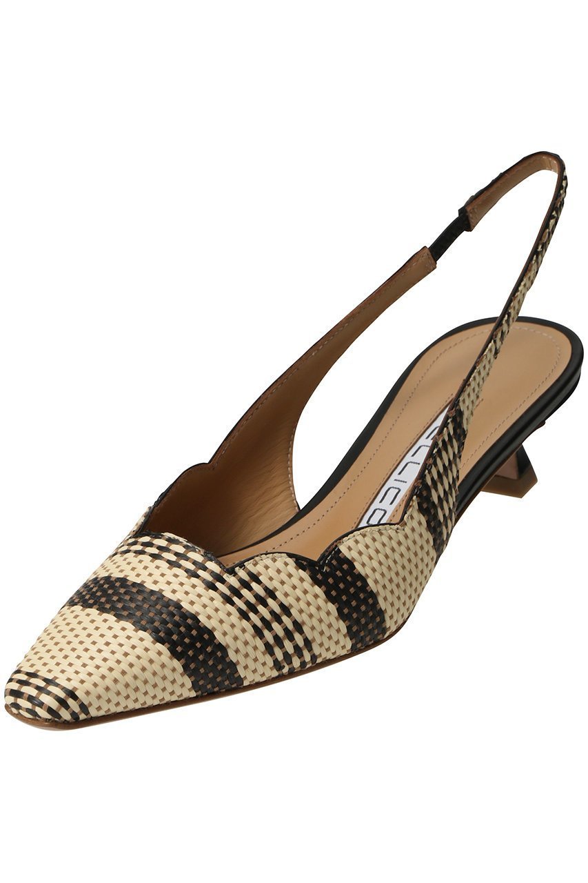 【ペリーコ/PELLICO】の【PELLICO 20th×ELLE SHOP】TROPEZ バックストラップパンプス インテリア・キッズ・メンズ・レディースファッション・服の通販 founy(ファニー) 　ファッション　Fashion　レディースファッション　Fashion for Women　バッグ　Bags　アンクル　Ankle-Length Design　カッティング　Cutting Detail　コレクション　Collection, Seasonal Line　スカラップ　Scallop, Scalloped Edge　スペシャル　Special, Limited Edition　ラップ　Wrap, Wrap Design　ラフィア　Raffia, Natural Straw　人気　Popular, Best Seller　ブラック|ID: prp329100004464592 ipo3291000000032852479
