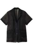 【メゾンスペシャル/MAISON SPECIAL】のSheer Half Sleeve Jacket/シアーハーフスリーブジャケット 人気、トレンドファッション・服の通販 founy(ファニー) ファッション Fashion レディースファッション Fashion for Women アウター Coat / Outerwear Collection レディースジャケット・軽アウター Jackets オーガンジー Organza Fabric 軽量 Lightweight, Ultra Light ジャケット Jacket, Outerwear メッシュ Mesh, Net Fabric リラックス Relax, Relaxed Fit 夏 Summer thumbnail BLK(ブラック)|ID: prp329100004464594 ipo3291000000032948643