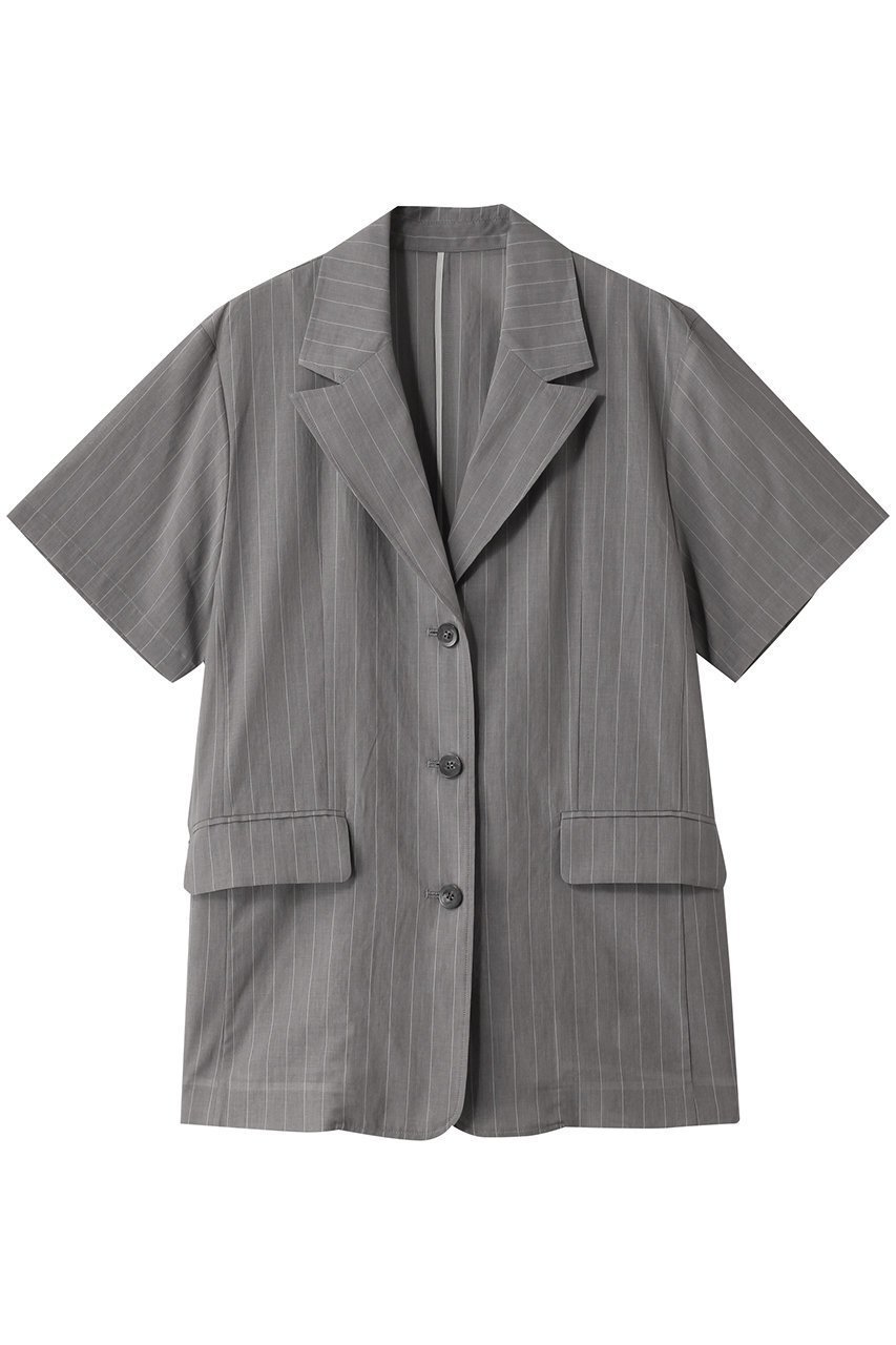 【メゾンスペシャル/MAISON SPECIAL】のSheer Half Sleeve Jacket/シアーハーフスリーブジャケット インテリア・キッズ・メンズ・レディースファッション・服の通販 founy(ファニー) 　ファッション　Fashion　レディースファッション　Fashion for Women　アウター　Coat / Outerwear Collection　レディースジャケット・軽アウター　Jackets　オーガンジー　Organza Fabric　軽量　Lightweight, Ultra Light　ジャケット　Jacket, Outerwear　メッシュ　Mesh, Net Fabric　リラックス　Relax, Relaxed Fit　夏　Summer　GRY(グレー)|ID: prp329100004464594 ipo3291000000032948653